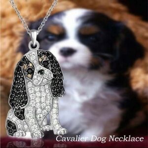 Cavalier King Charles Spaniel Rhinestone Necklace